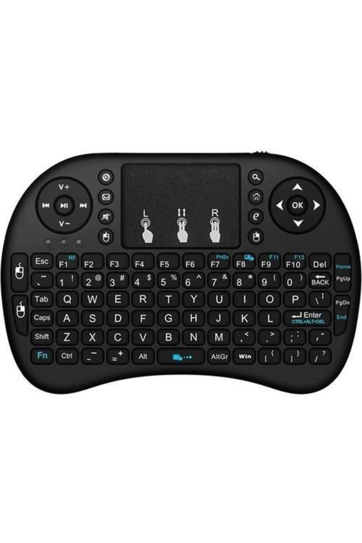 Torima Smart Tv Box Ps3 Uyumlu Kablosuz Pilli Touchpadli Mini Klavye
