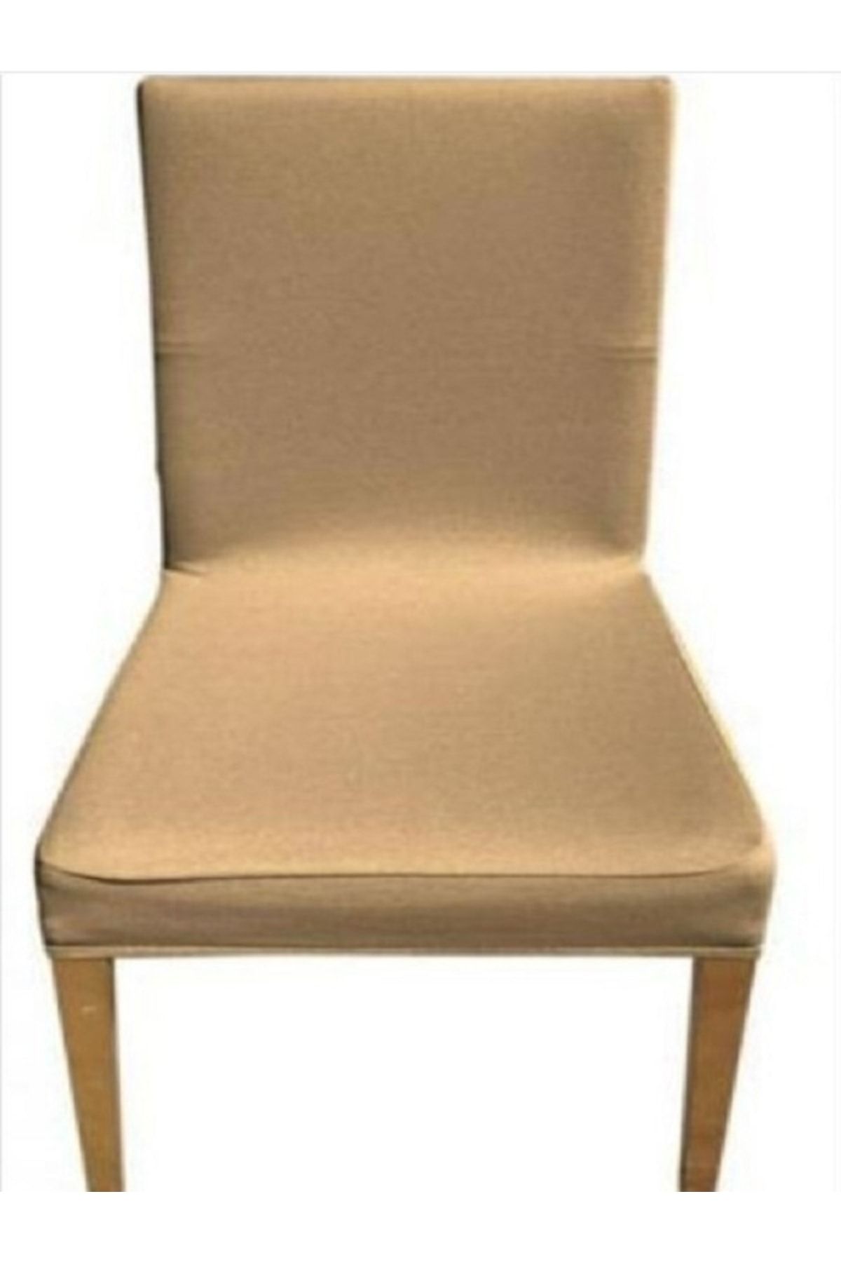 elgeyar Balpeteği Likra Kumaşlı Sandalye Örtüsü , Lastikli Sandalye Kılıfı 1 Adet Açik Kahve Rengi