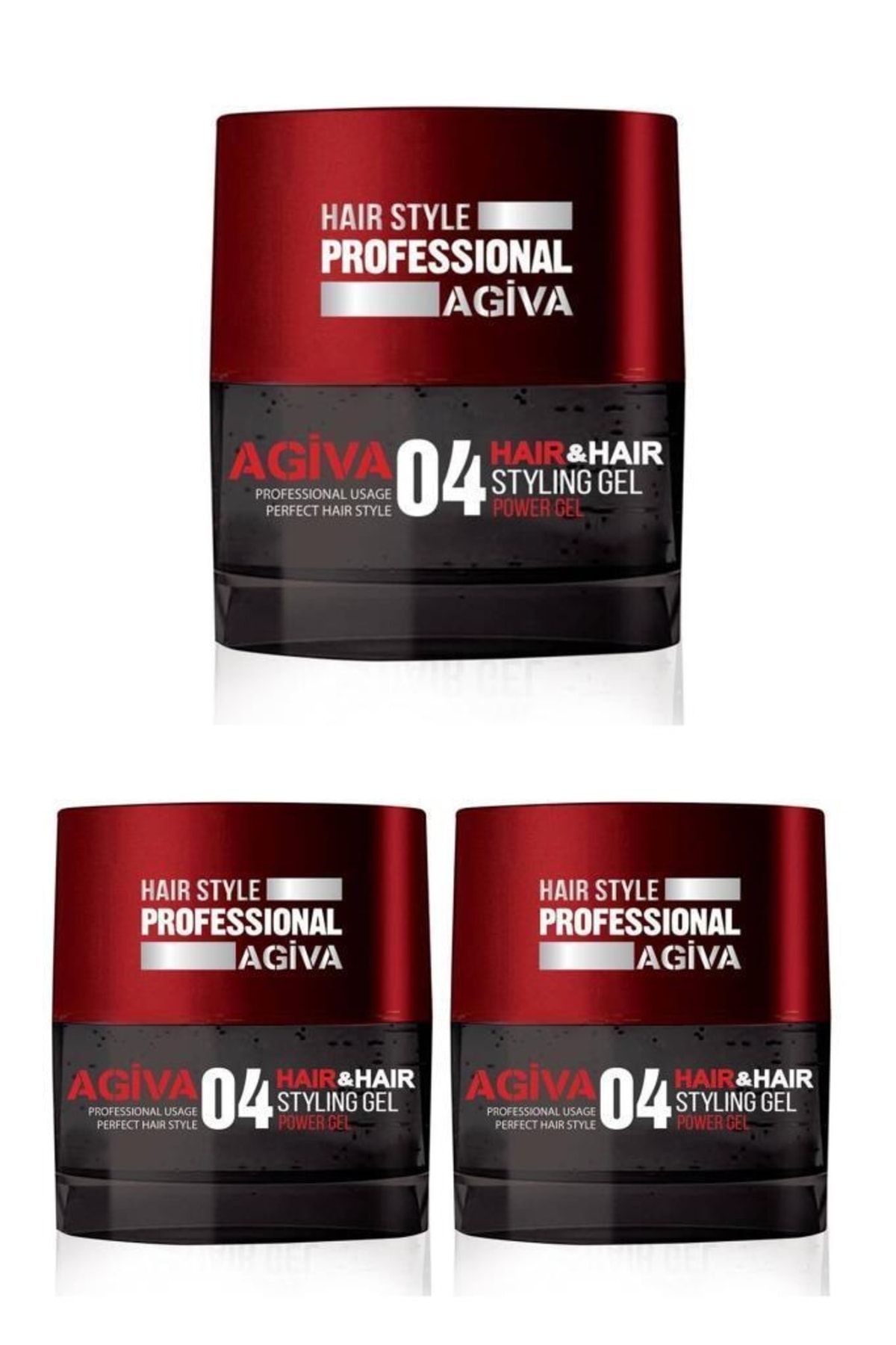 Agiva Hair Styling Gel 04 Power Strong 200 ml X3