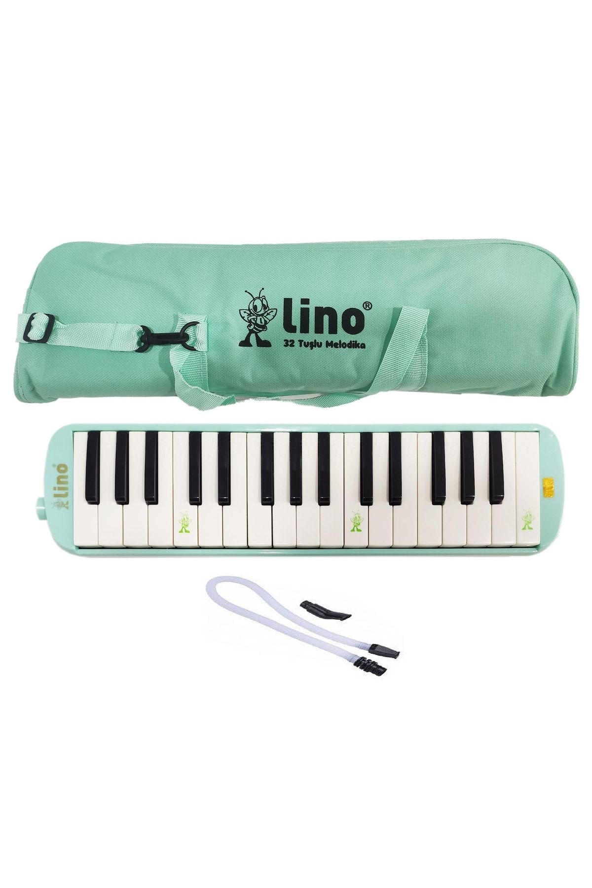 Lino 32 Tuşlu Melodika Bez Çanta Pastel Yeşil