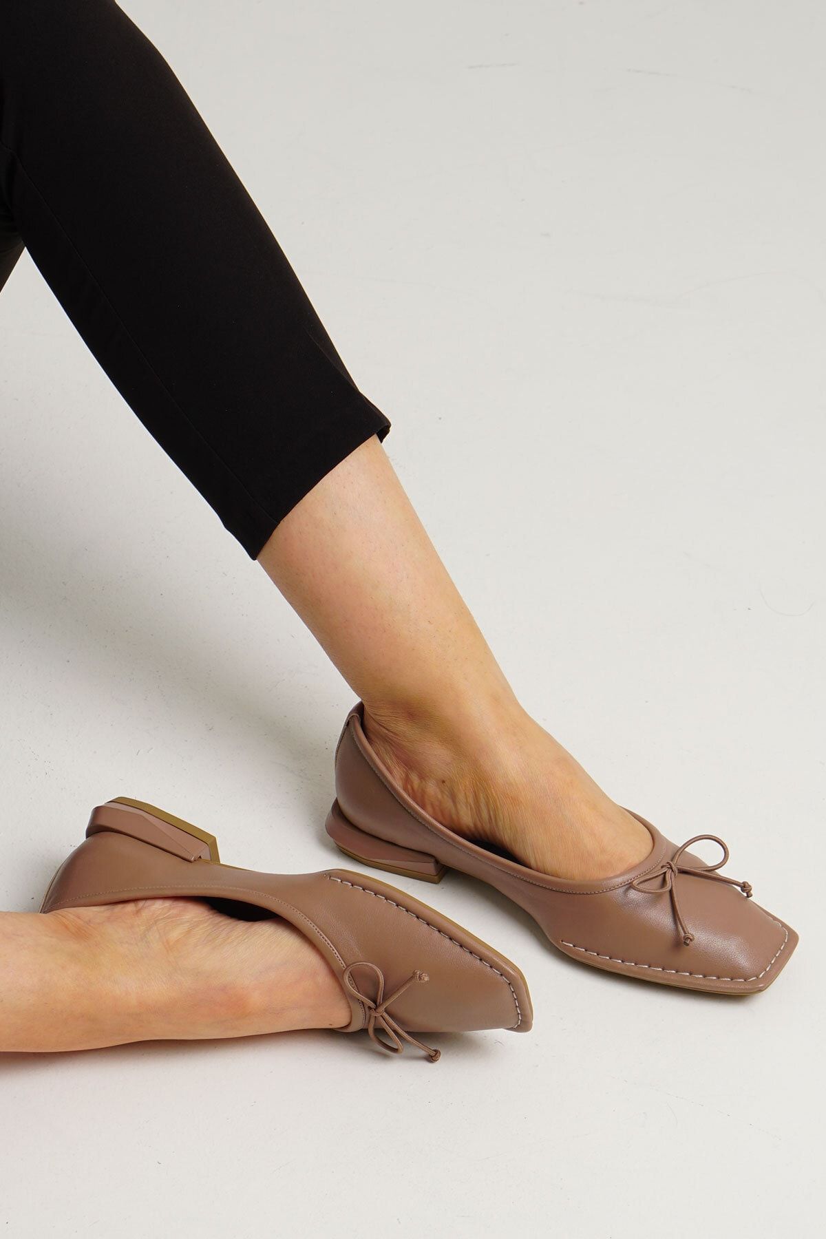 Marjin Kadın Dario Günlük Düz Ayakkabı vizon