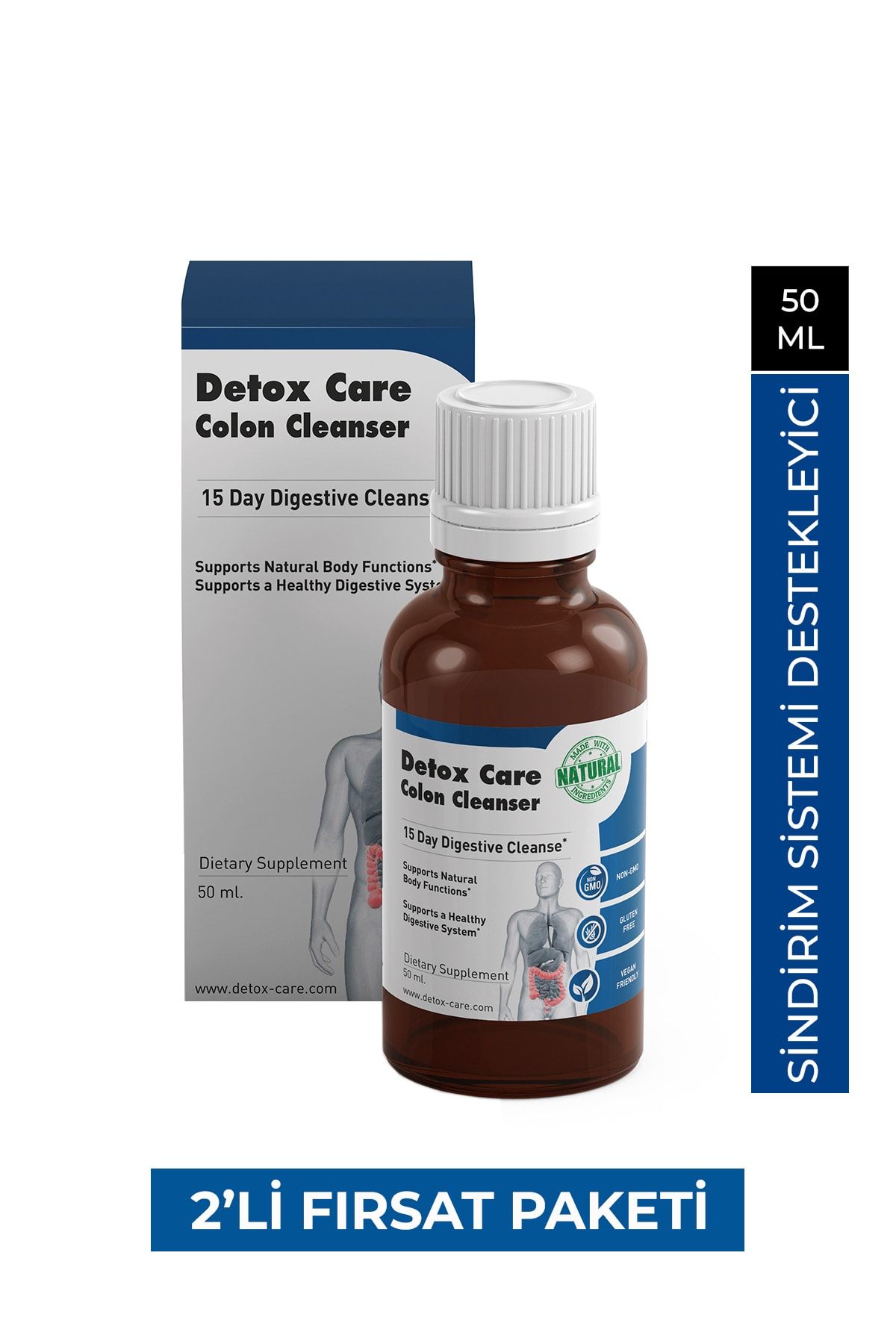 Detox Care Colon Cleanser 50ml 2 Adet