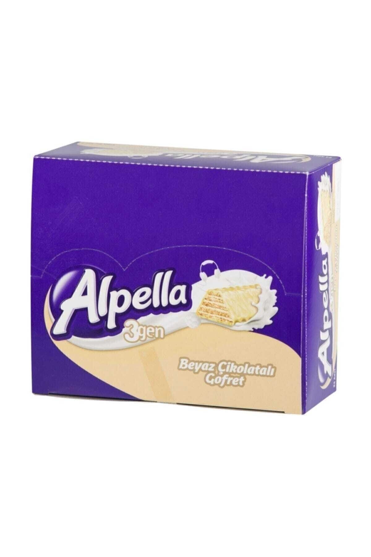 Alpella 3gen Beyaz Çikolatalı Gofret 24'lü