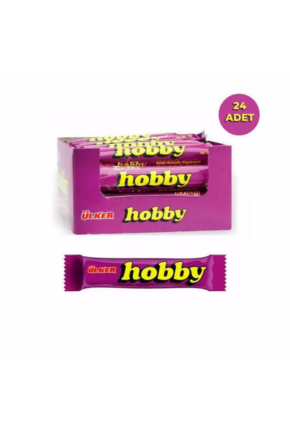 Hobby Ülker Çikolata Hoby 24 Adet Büyük Çikolata Fındıklı 25 Gr