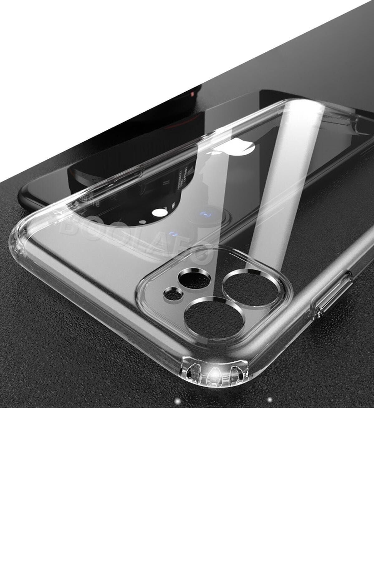 Soffy Iphone 15 6.1" Kılıf 3d Tıpalı Kamera Korumalı Şeffaf Silikon Kapak