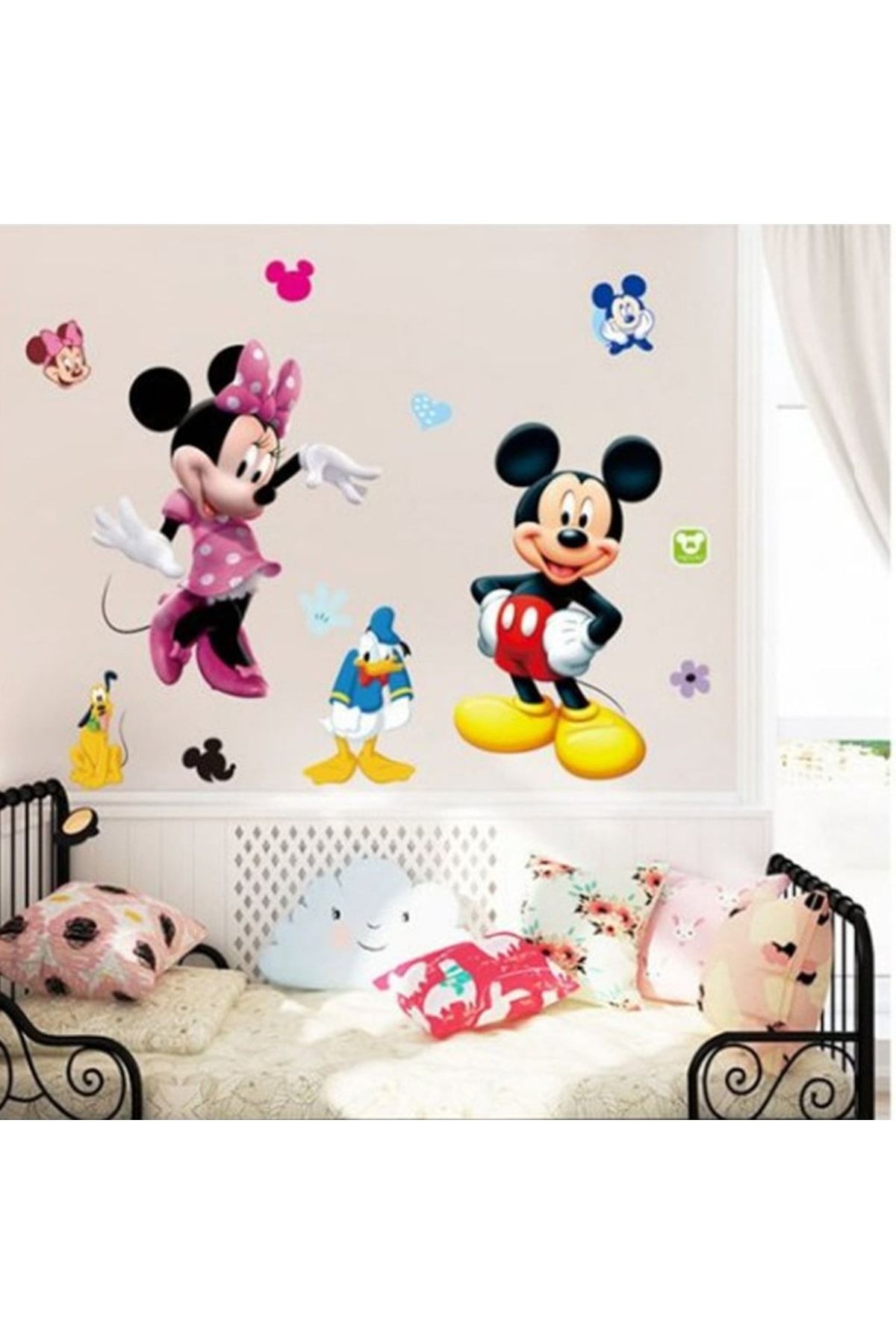 KT Decor Mickey Mouse & Minnie Mouse Duvar Stickerler