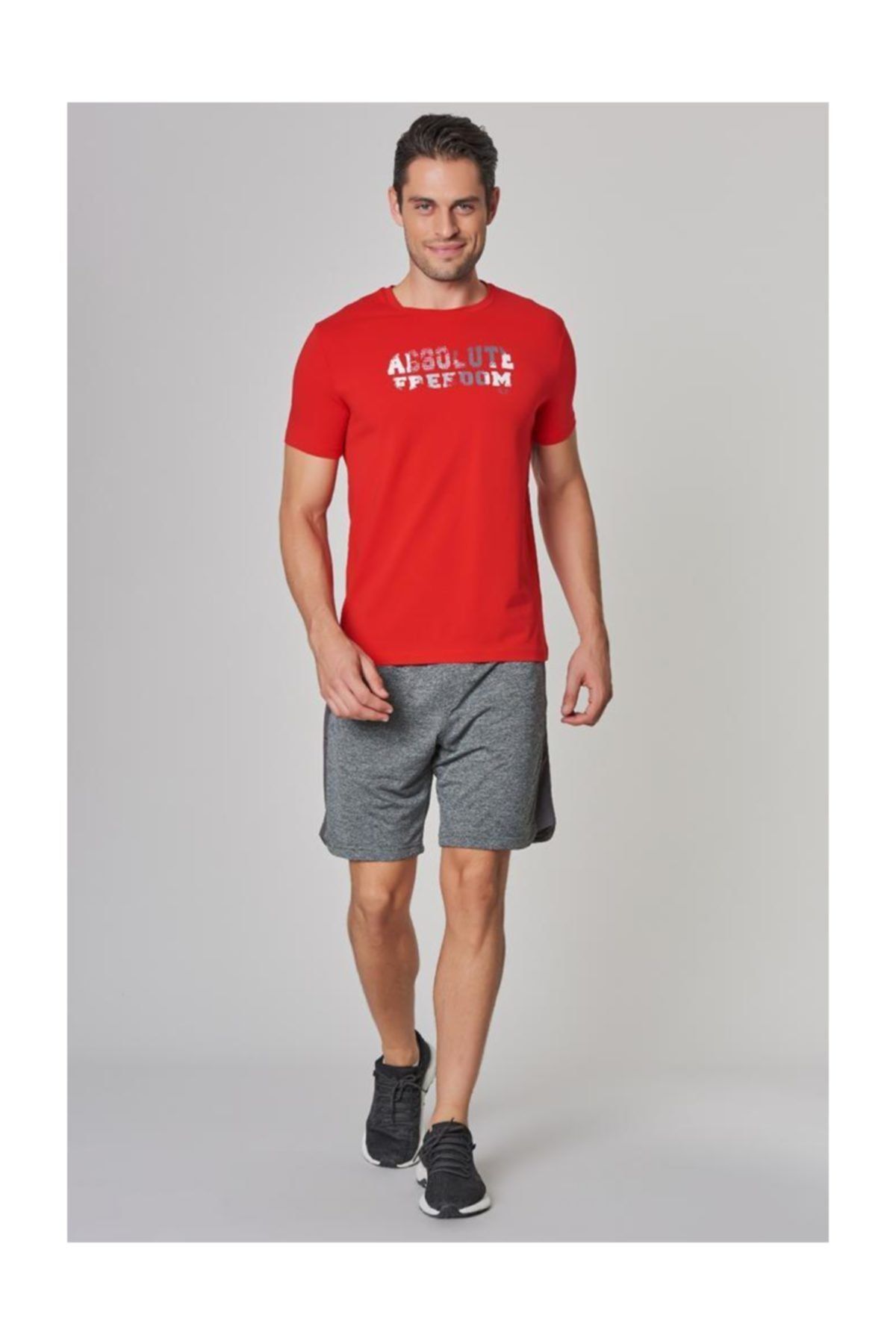bilcee Kırmızı Pamuklu Erkek T-Shirt DS-1358