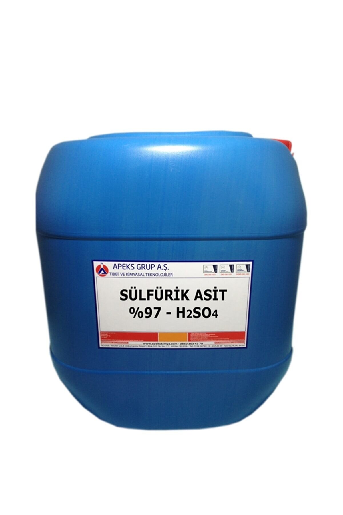 APEKS Sülfürik Asit - %97 - H2so4 - 30 Kg