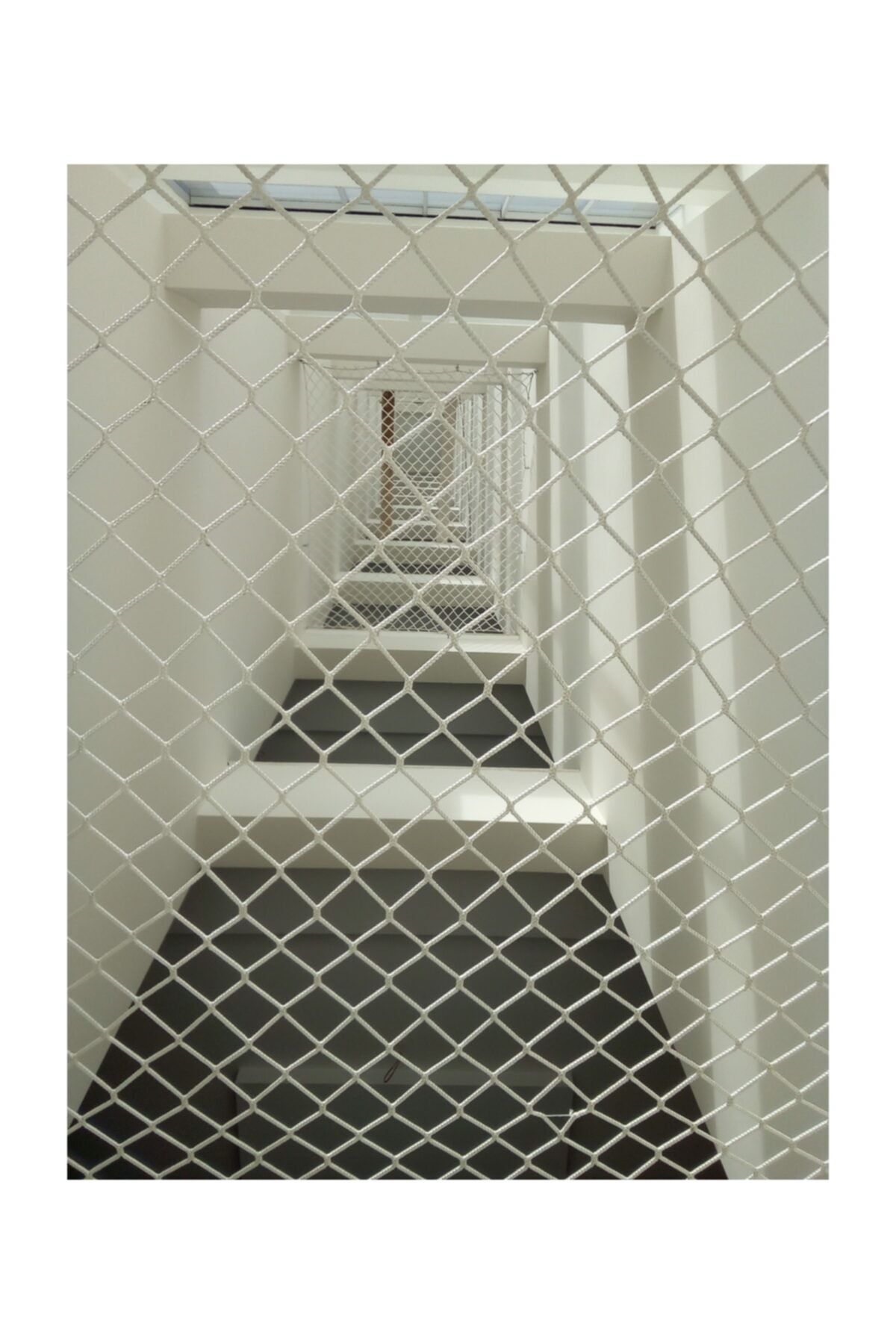 Kare Safety 1x10 m Balkon Filesi Merdiven Filesi Güvenlik Filsei Yüksek Mukavemetli