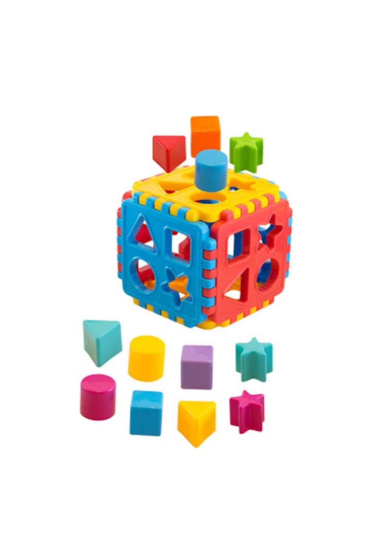 DEDE Renkli Şekilli Küp Bultak Puzzle 02209