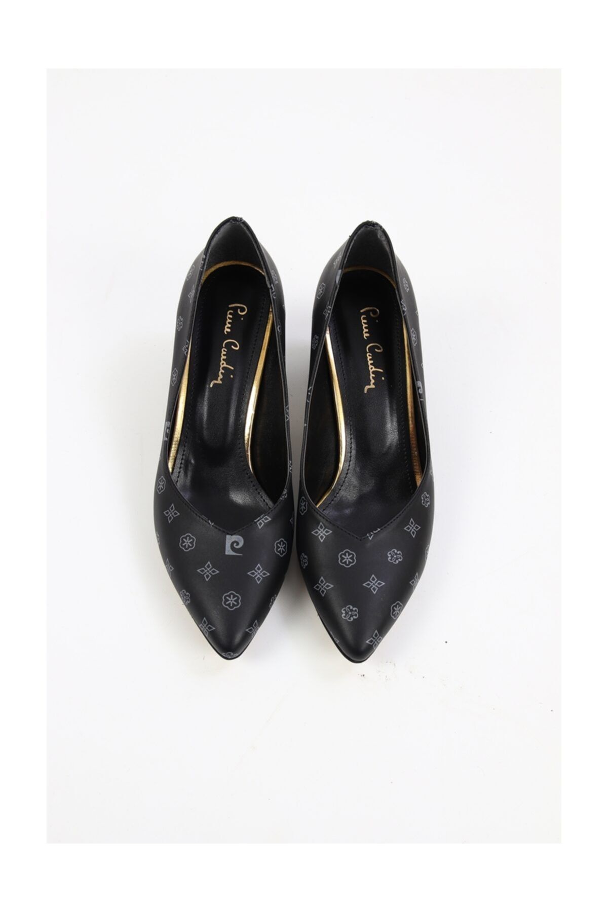 Pierre Cardin Kadın Topuklu Ayakkabı, Siyah-gri (pc-50177)