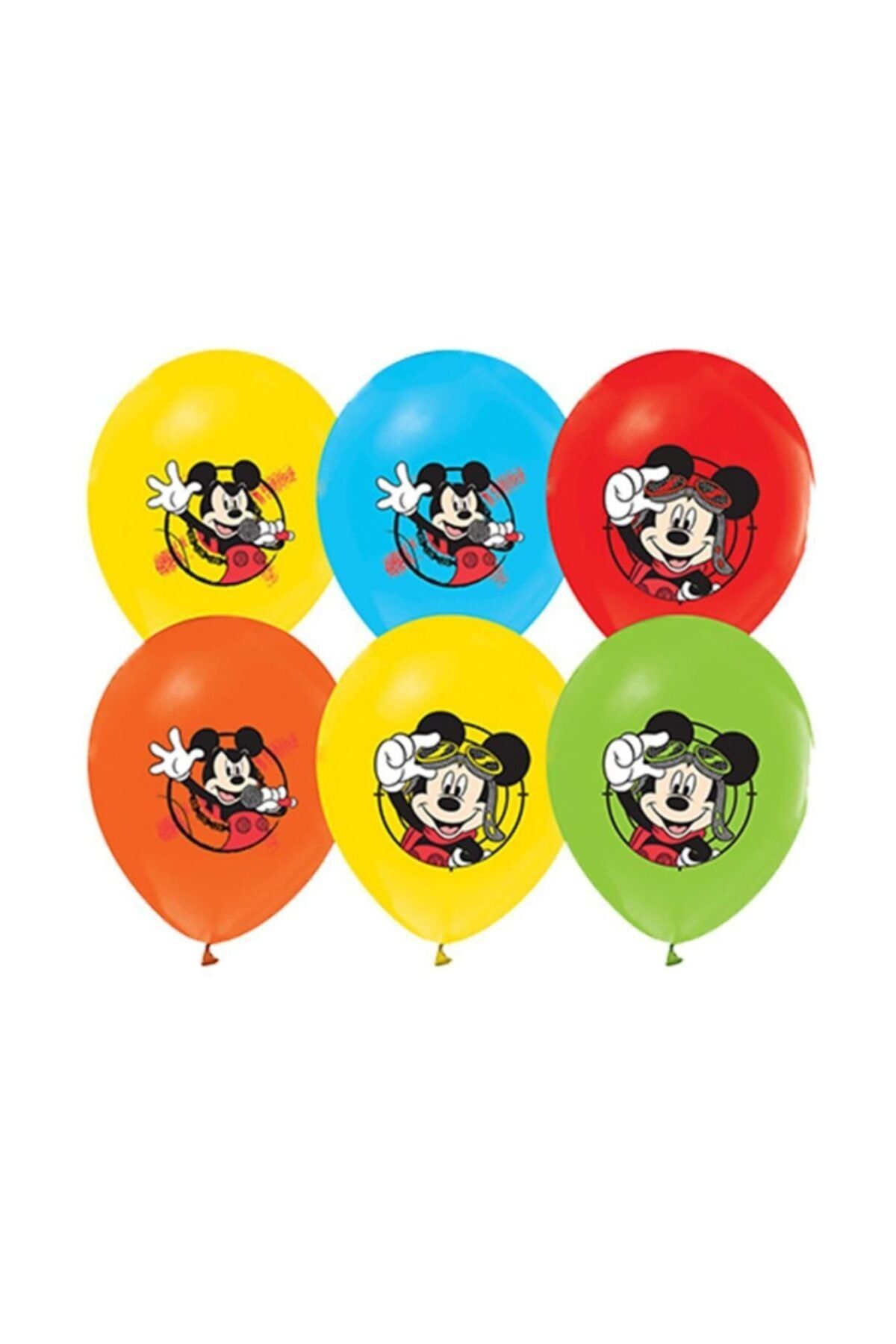 Genel Markalar Mickey Mouse Miki Mause Baskılı Balon 10 Adet