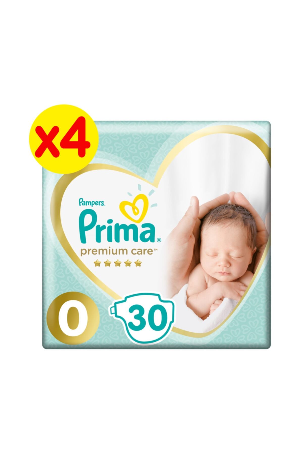 Prima Bebek Bezi Premium Care 0 Beden 120 Adet Prematüre 3'lü Paket
