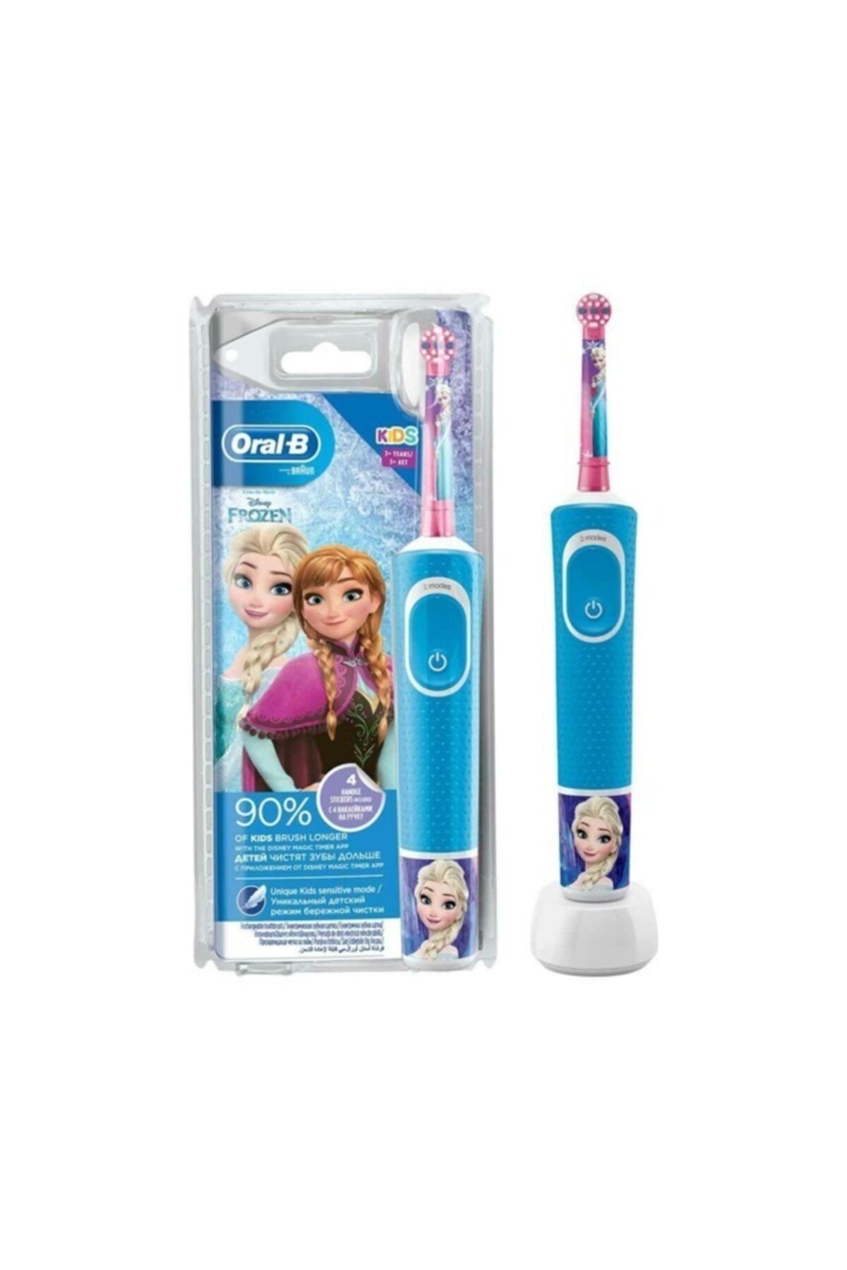 Oral-B Kız Çocuk  Oral B Çocuk Için Şarj Edilebilir Diş Fırçası D100 Frozen Özel Seri