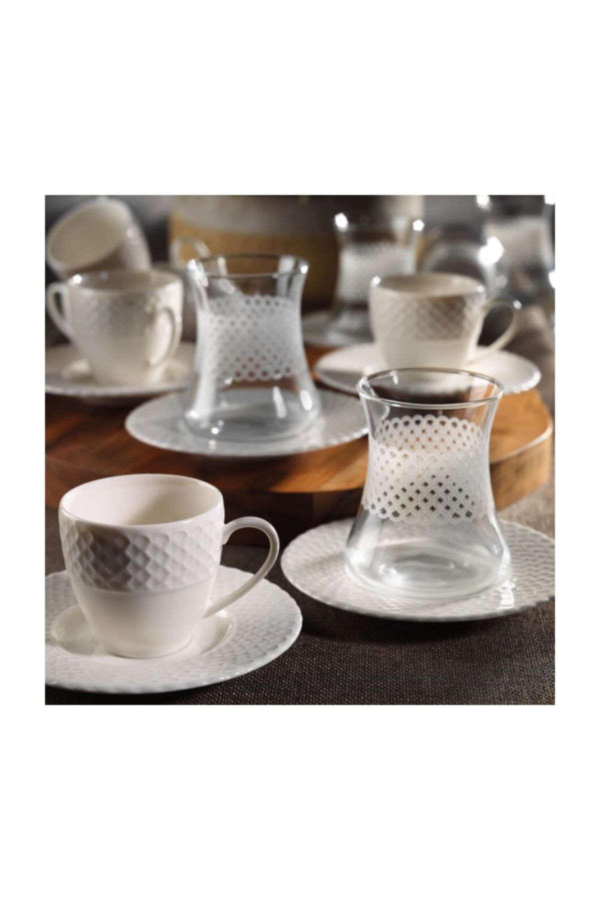 Kütahya Porselen İron Çay & Kahve Takımı
