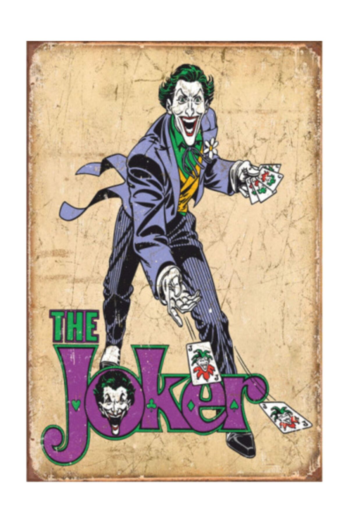 Hayat Poster The Joker Retro Vintage Ahşap Poster