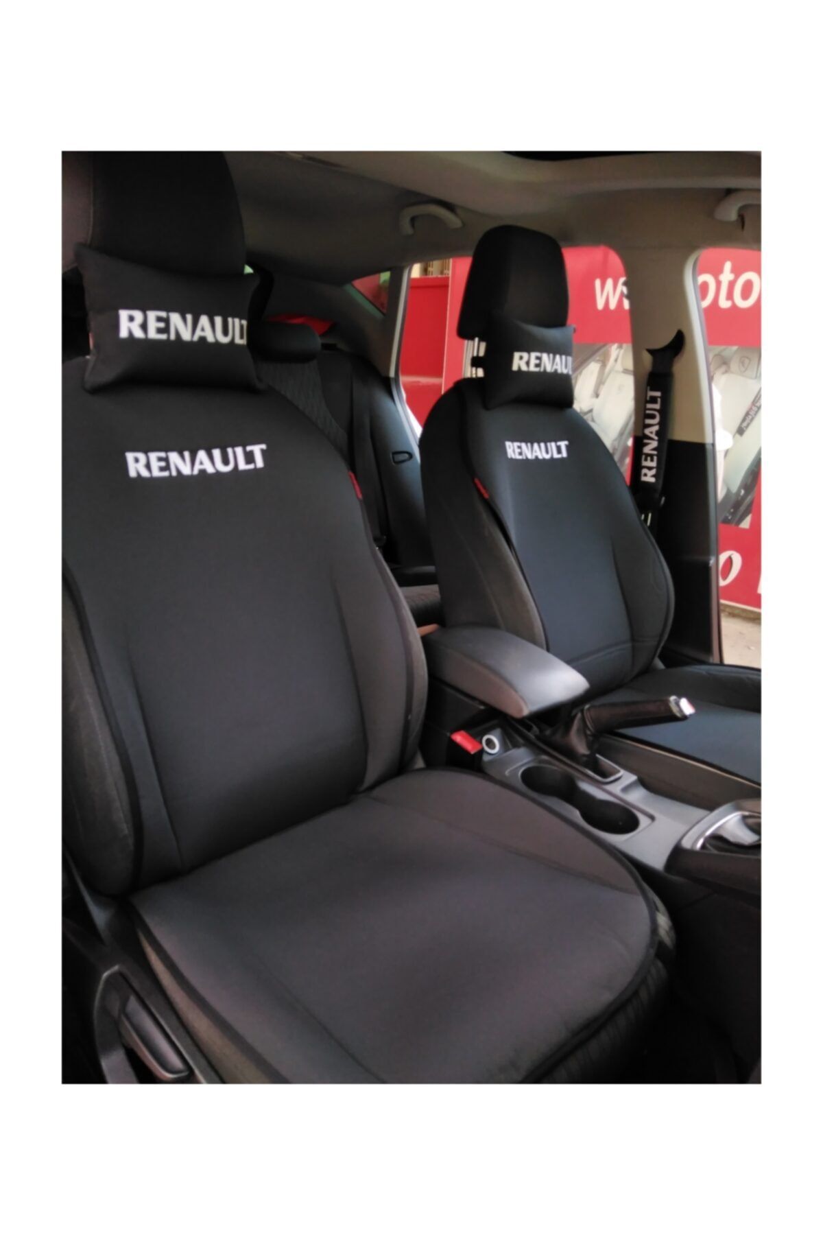 otomind Renault Nakışlı Ön Ikili Oto Koltuk Kılıfı