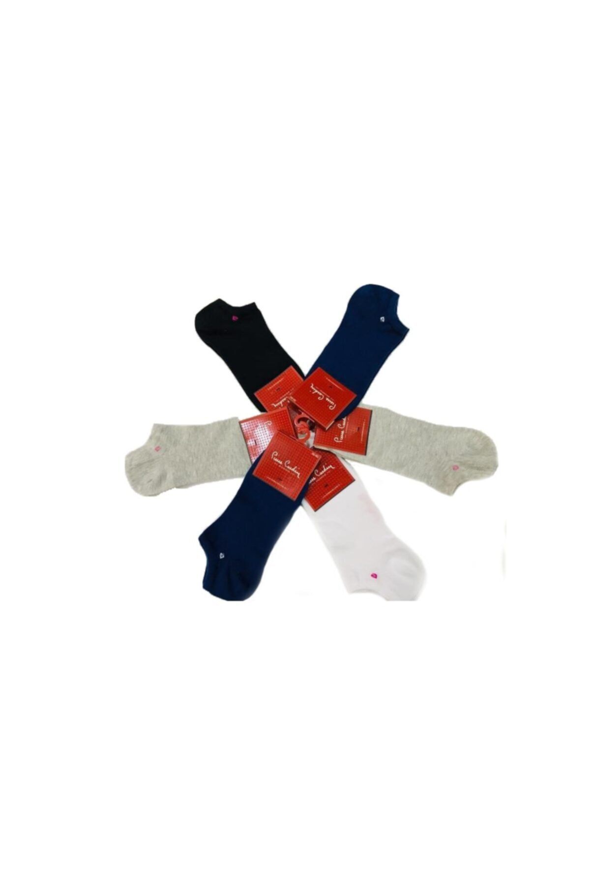 Pierre Cardin Kadın 6'lı Karışık Renk Pamuk Patik Çorap