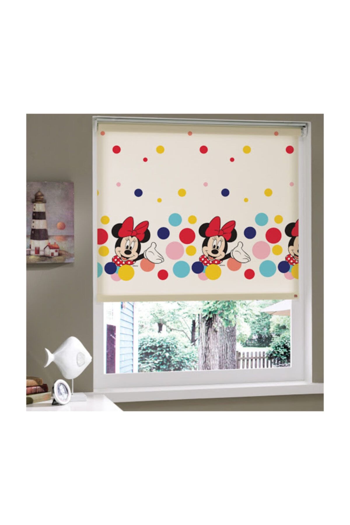 Taç Lisanslı Disney Minnie 1500x200cm Stor Perde