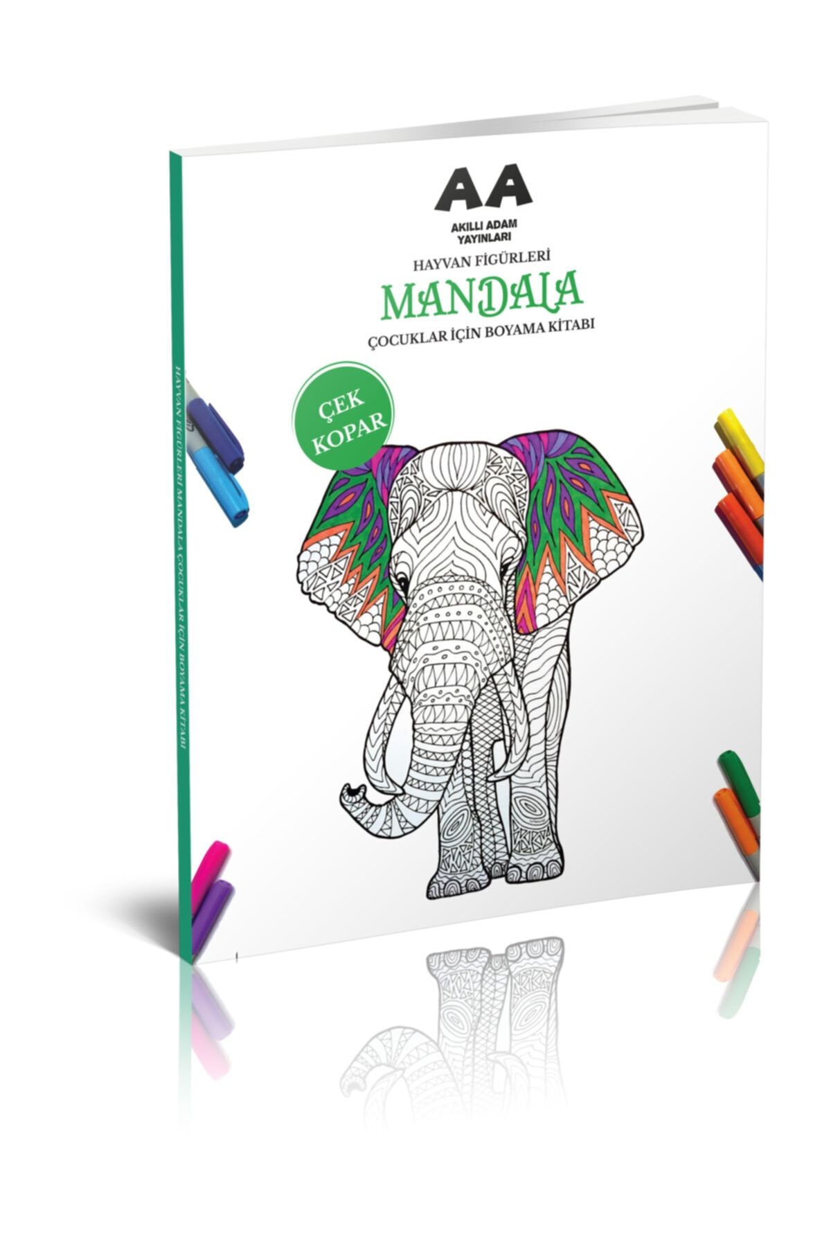 Akıllı Adam Yayınları Akıllı Adam Mandala Hayvan Figürleri Çocuklar Için Boyama Kitabı