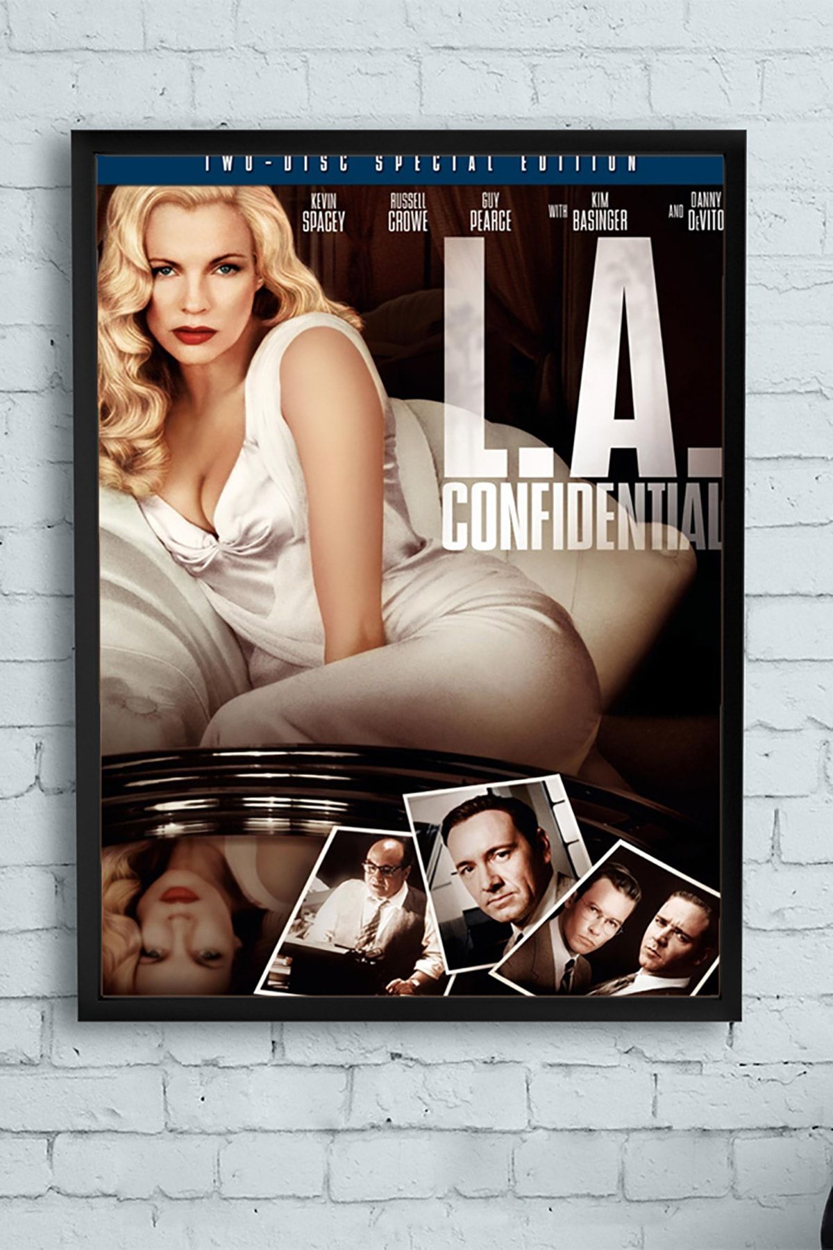 Postermanya L.a. Confidential-los Angeles Sırları Film Afişi Çerçeveli Tablo 2 (30 X 40cm)