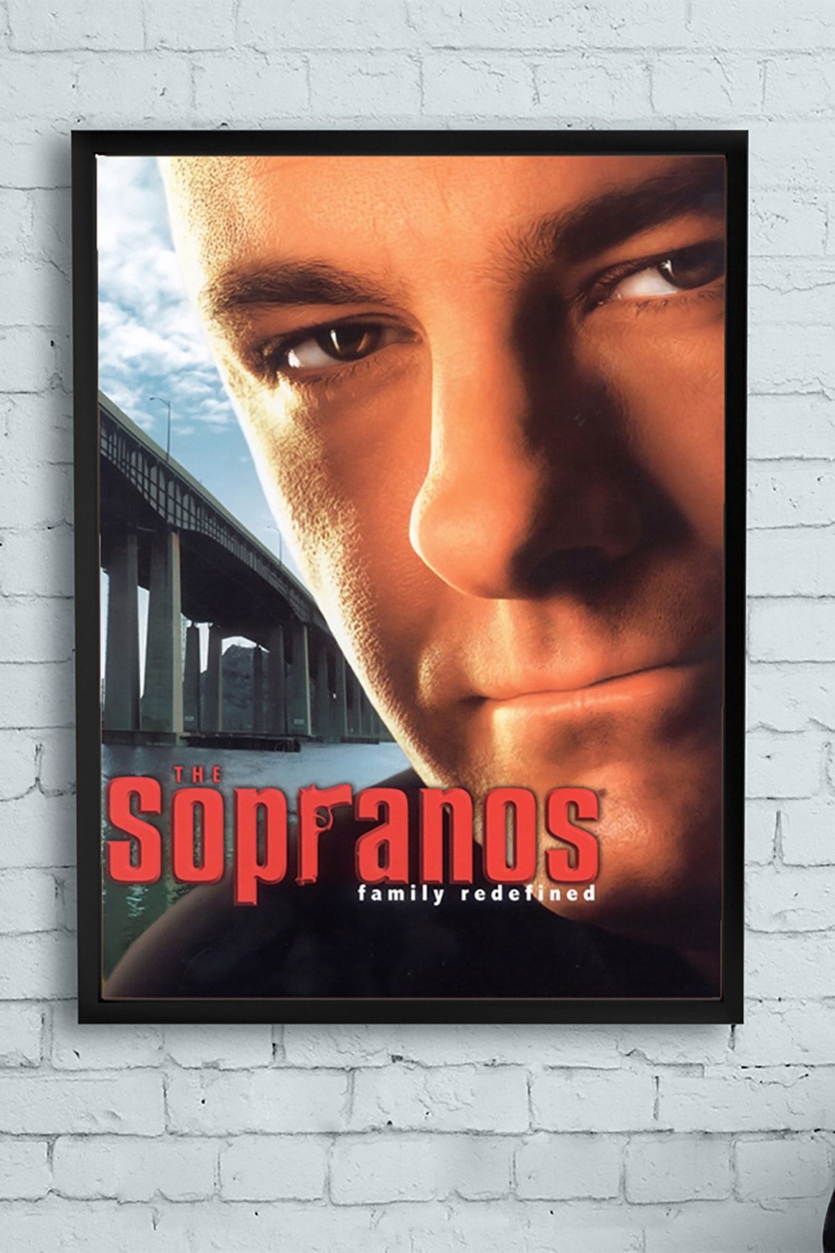 Postermanya The Sopranos Dizi Afişi Çerçeveli Tablo (30 X 40cm)