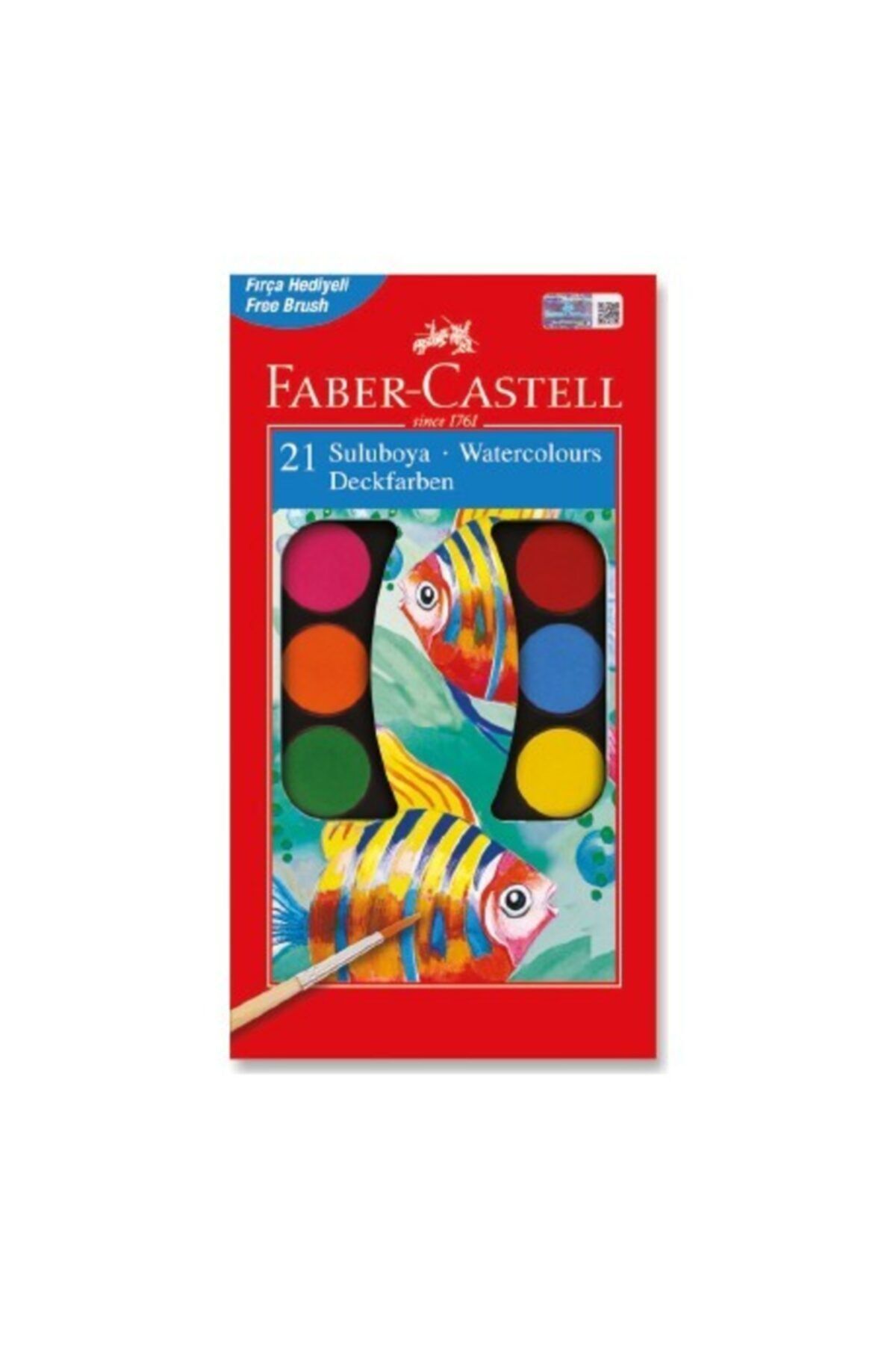 Faber Castell Sulu Boya 21 Renk Büyük Tablet
