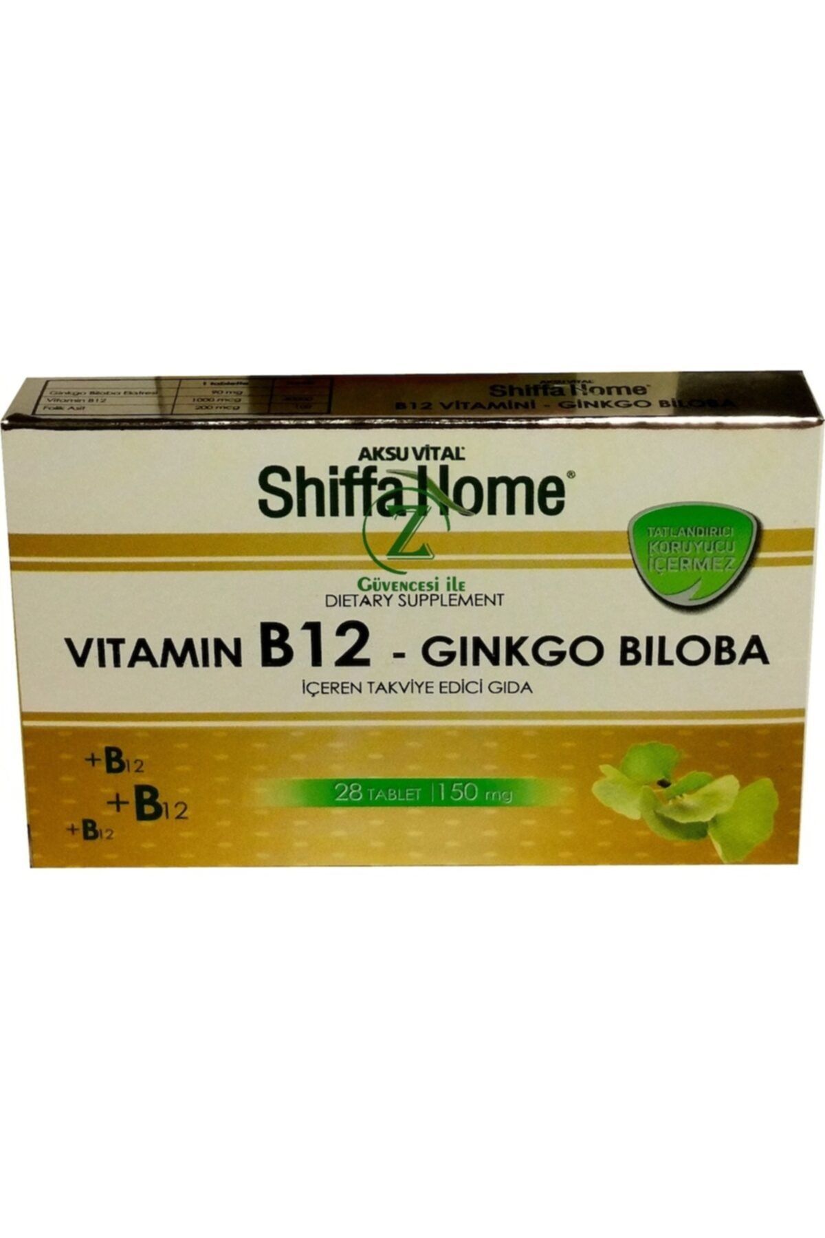Aksu Vital Shıffa Home Vitamin B12-ginkgo Biloba 28 Tablet
