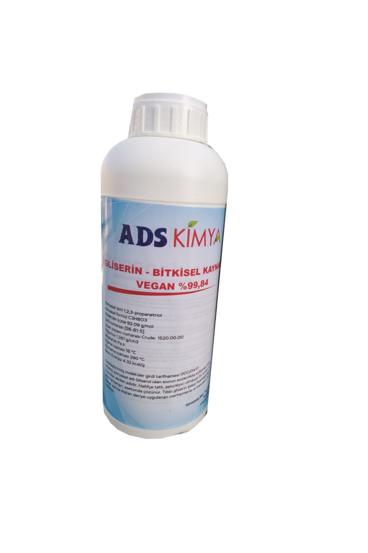 ADS Kimya 1 Lt Bitkisel Gliserin Vg -usp/ep %99,84- Ithal Ürün