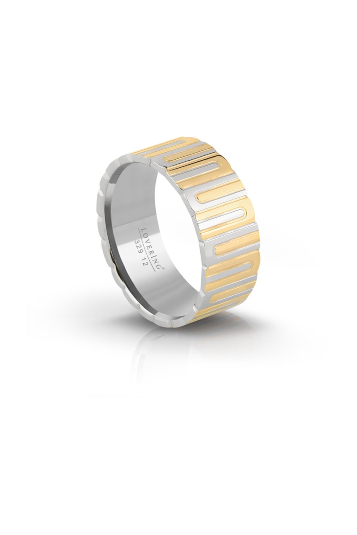 Lovering Erkek Silver-Gold Çelik Yüzük LVR329E