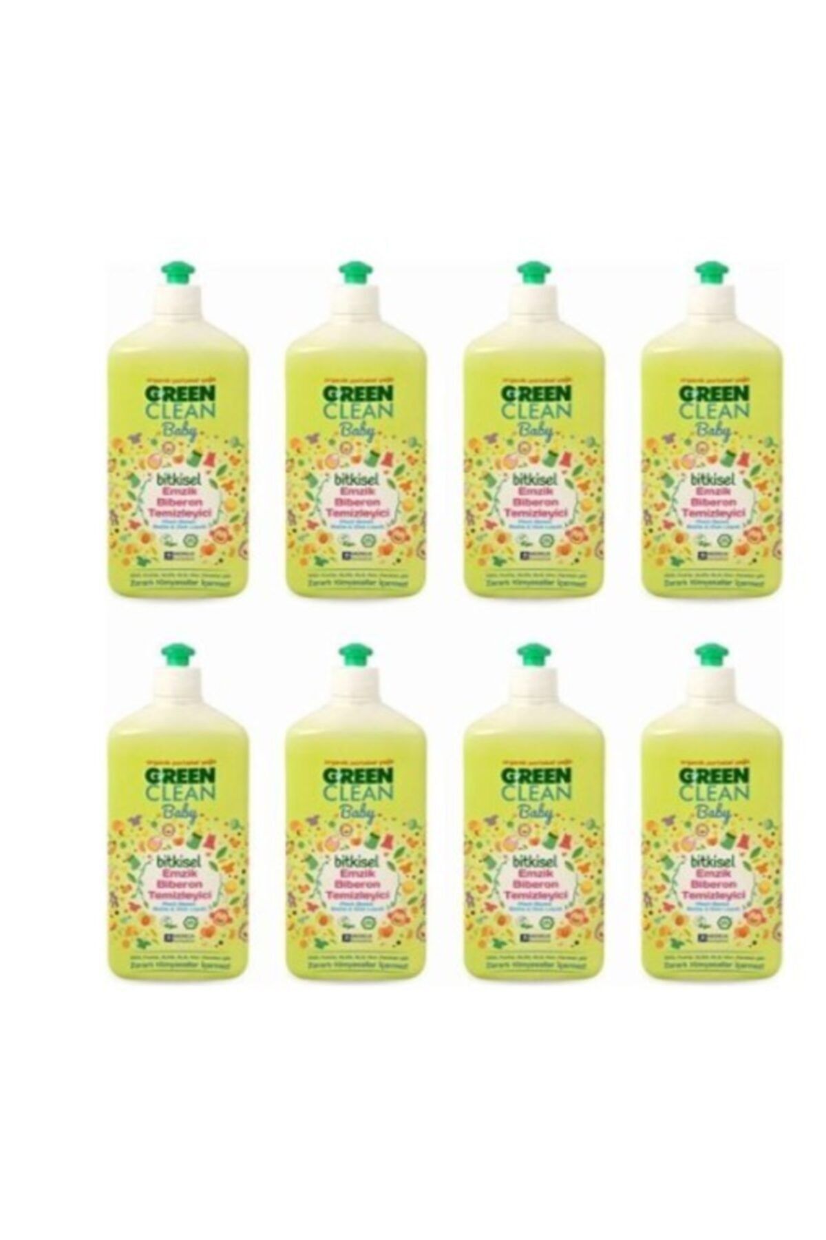 U Green Clean Baby Bitkisel Biberon Emzik Temizleyici 8 X 500 ml