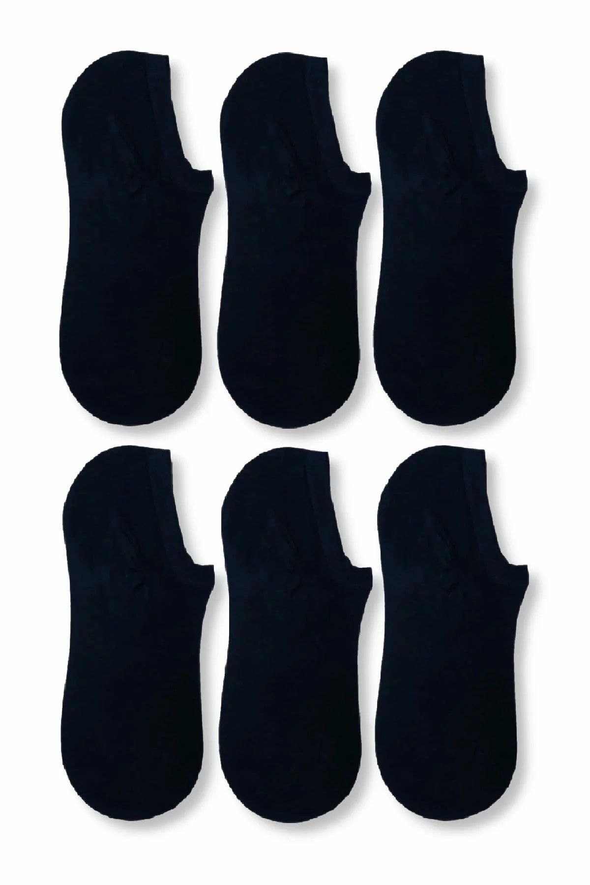 Evsay Erkek Lacivert Pamuklu Görünmez Spor Ayakkabı Çorabı 6 Çift