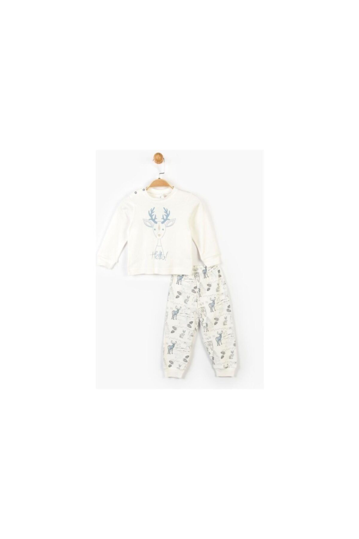 Panolino Çocuk Pijama Takımı Geyik Baskılı 2'li