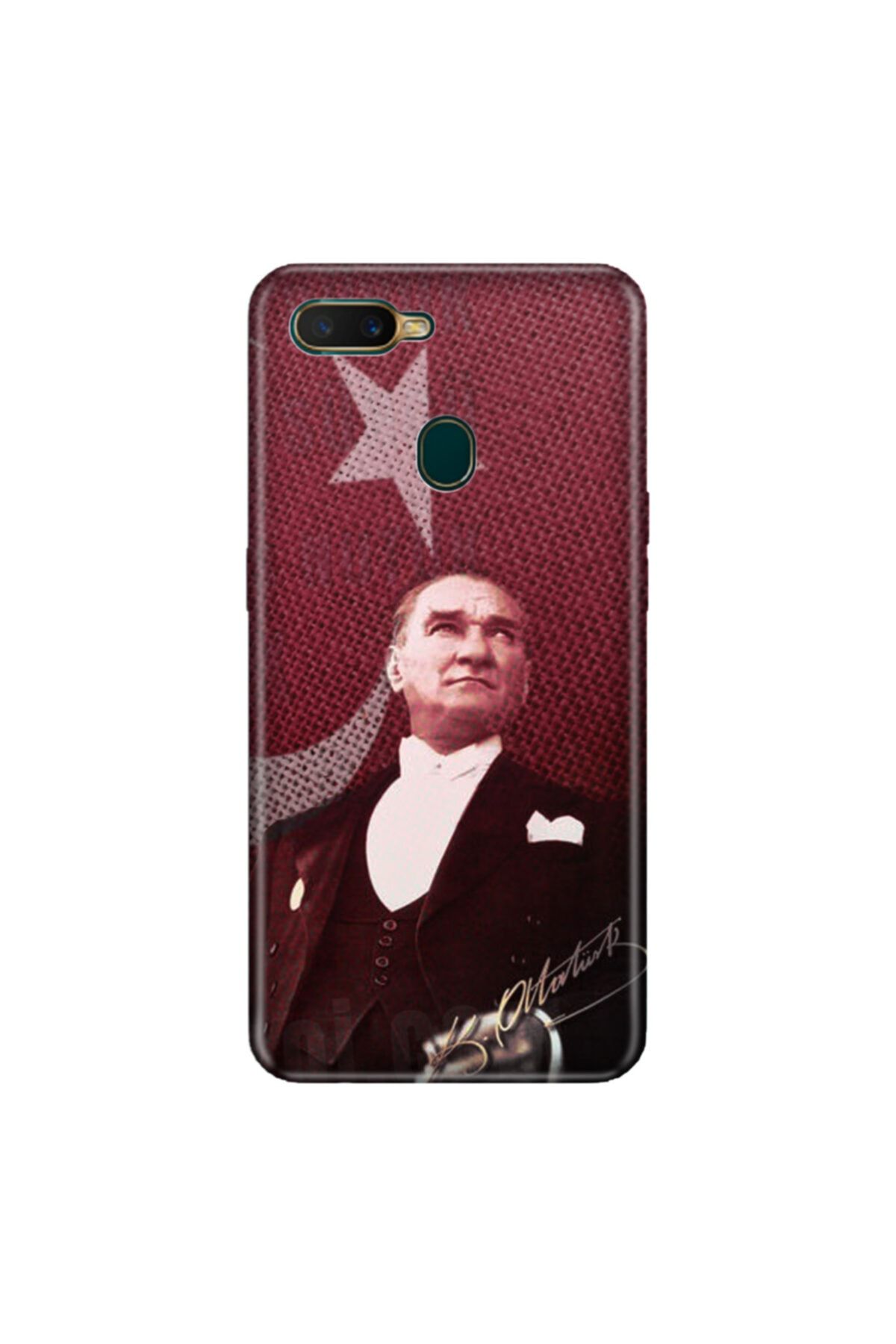 Cekuonline Oppo Ax7 Kılıf Temalı Resimli Silikon Telefon Kabı Kapak - M.k Atatürk