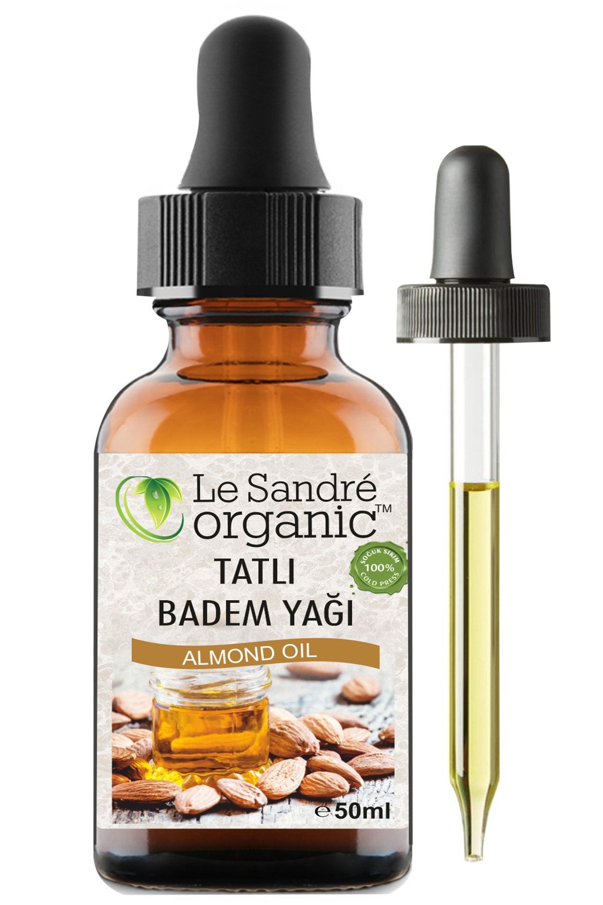 Le'Sandre Organics Badem Yağı Tatlı 50 ml Soğuk Sıkım