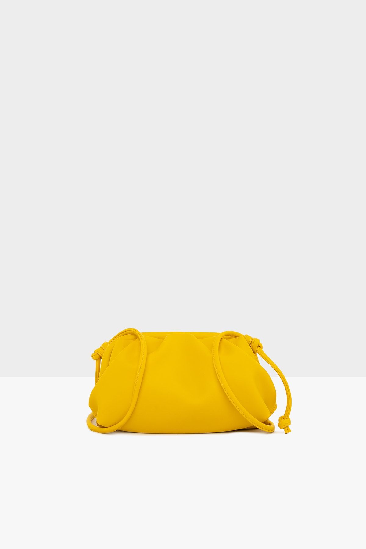 Bagmori Sarı Kadın Mini Bohça Çanta M000004501