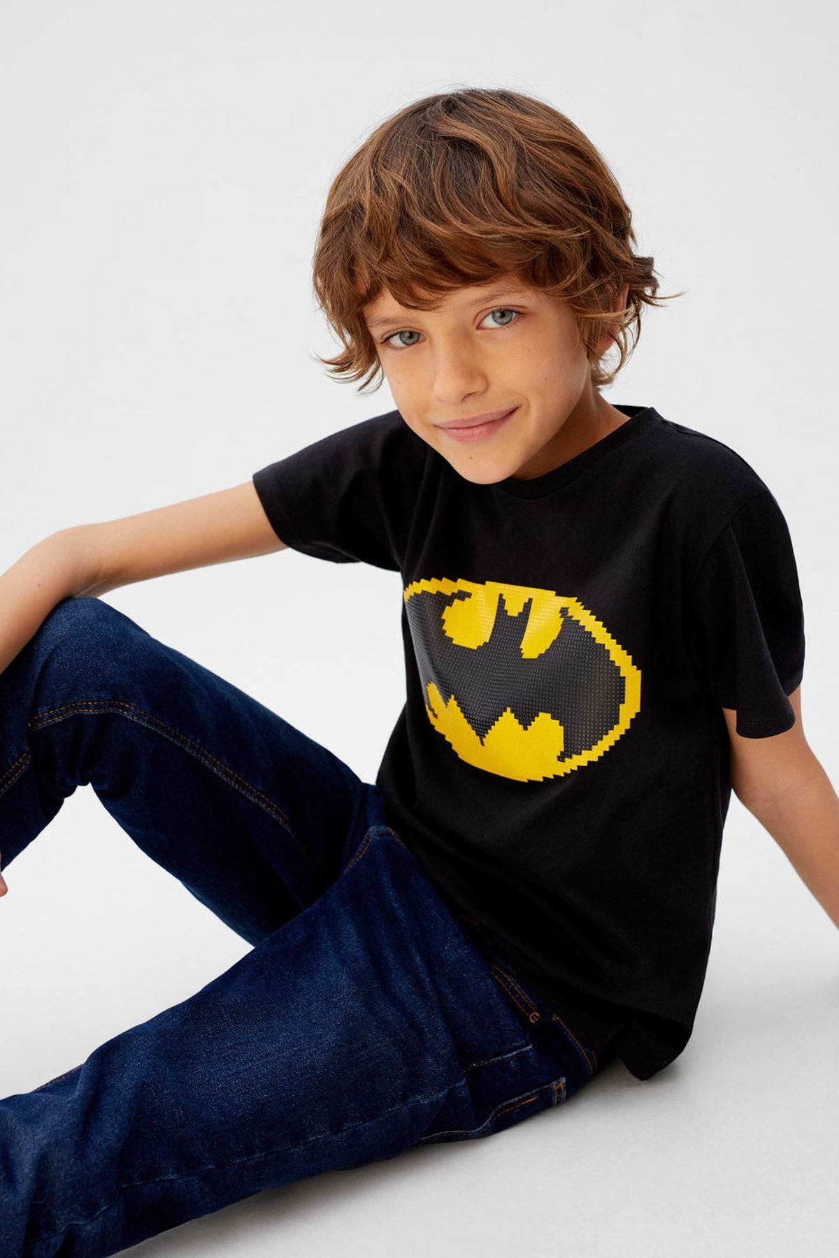 MANGO Kids Süper kahramanlı koton tişört