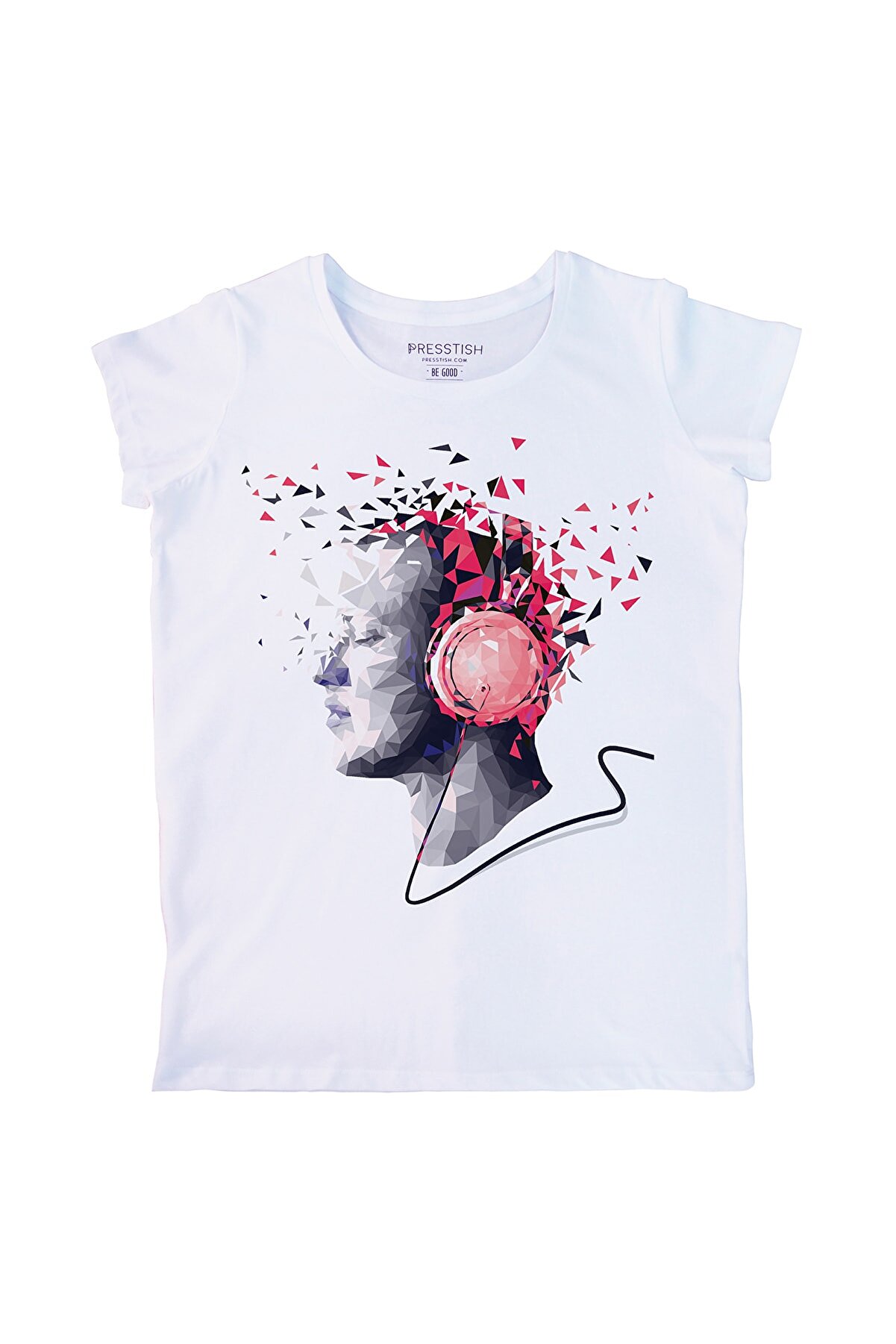 Presstish Crystal Music Tasarım Baskılı Kadın Tişört