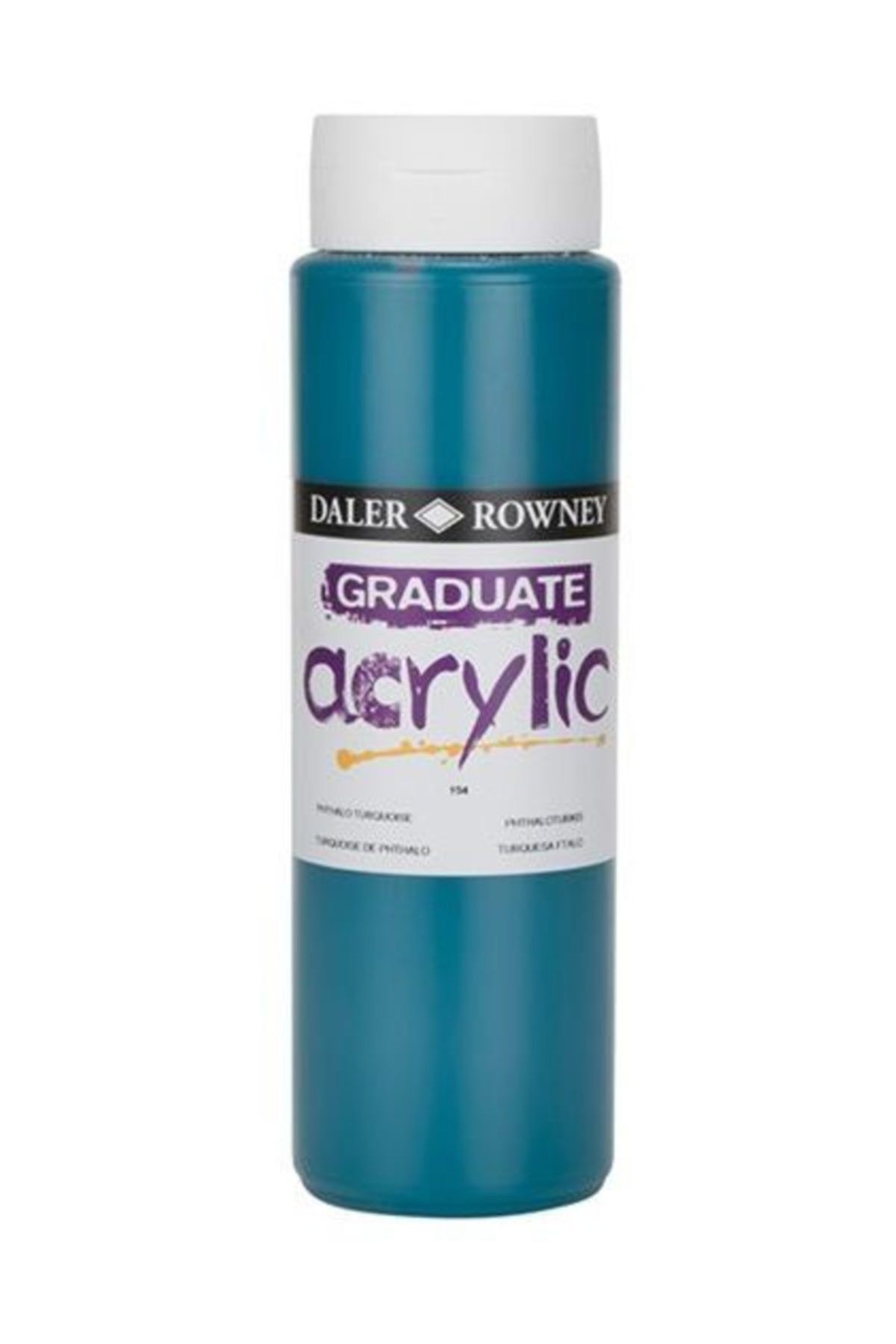 Daler Rowney Graduate Akrilik Boya 500ml 154 Phthalo Turquoise