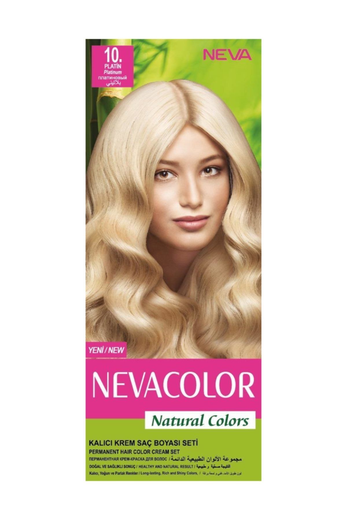 Neva Color Natural Colors Kalıcı Saç Boya Seti 10 Platin