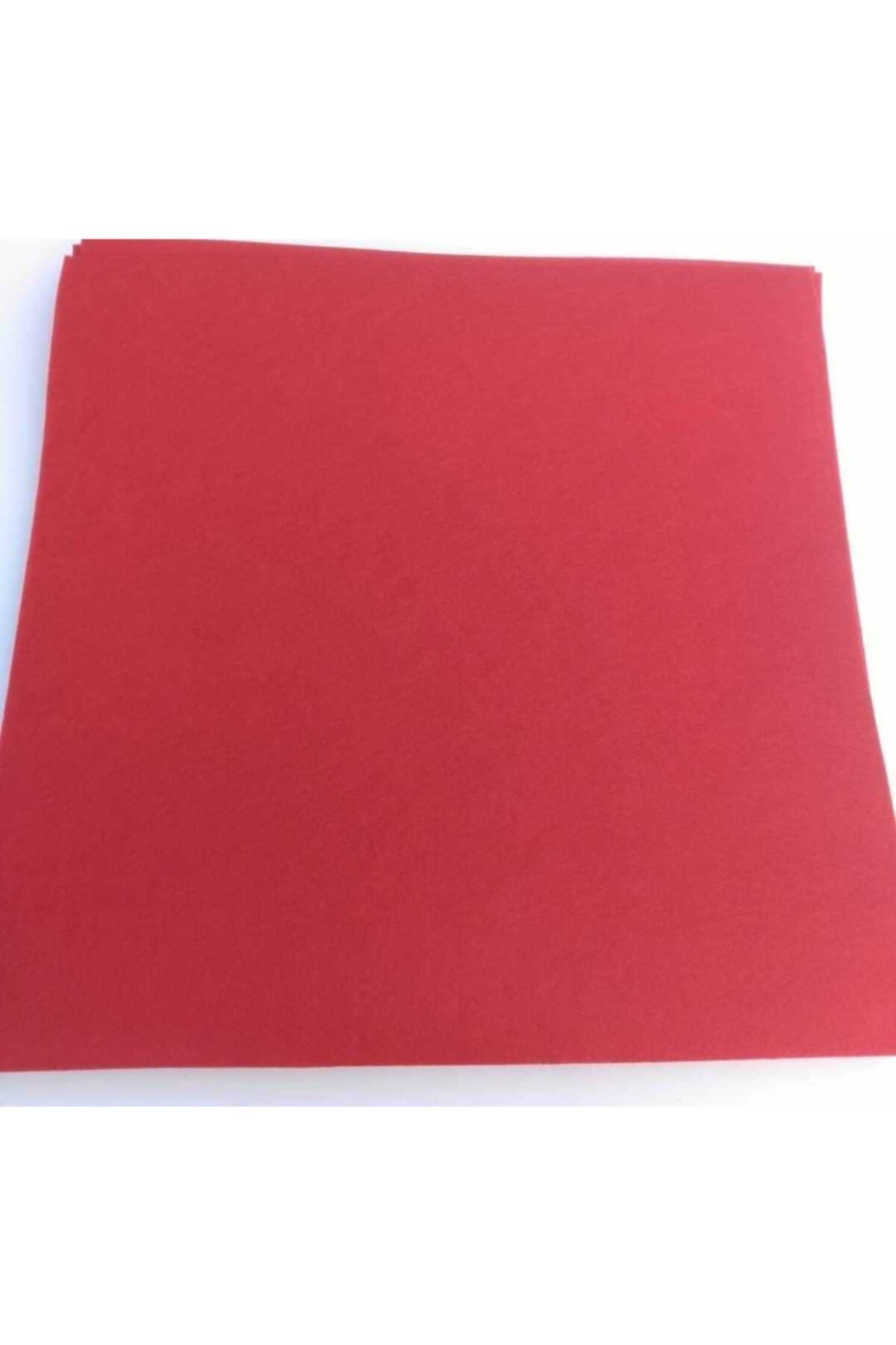 ByOzras Kalın Keçe Kumaş Kırmızı - Hobi Malzemeleri 3mm (50 X 50 CM)aynı Gün Hızlı Kargo