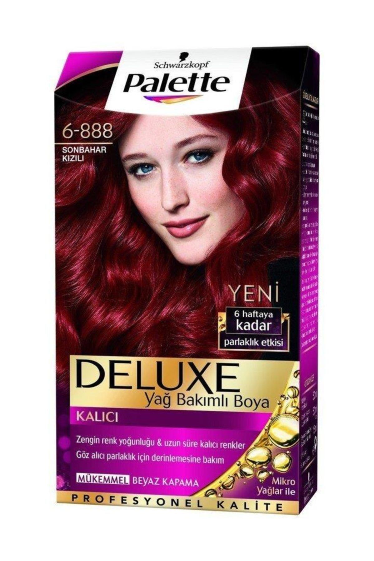 Palette Saç Boyası - Yoğun Göz Alıcı Renk 6-888 Sonbahar Kızılı