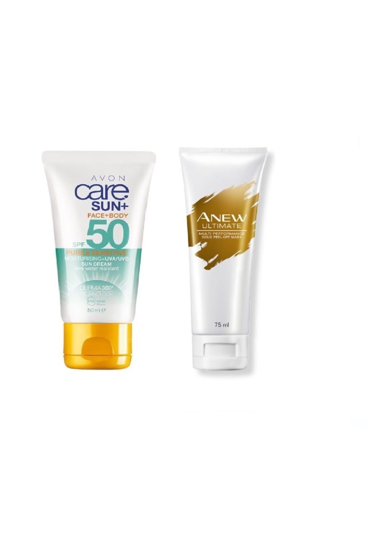 Avon Care Sun Güneş Kremi Spf50 50ml + Anew Ultimate Altın Içeren Yüz Maskesi