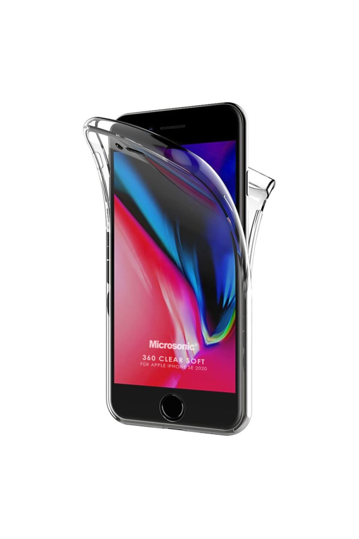 Microsonic Apple Iphone Se 2020 Kılıf 6 Tarafı Tam Full Koruma 360 Clear Soft Şeffaf