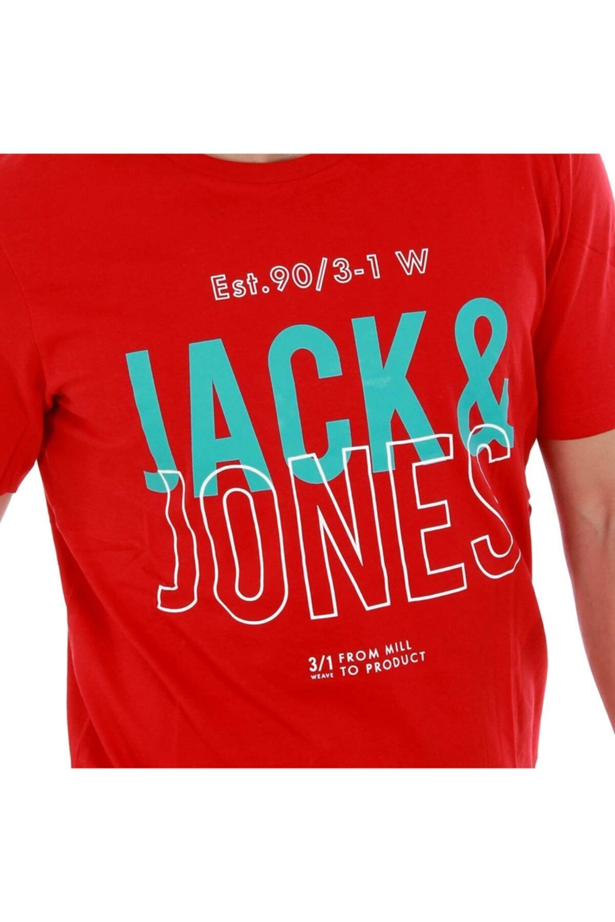 Jack & Jones Jack&jones 12118910 Est.90 Yazılı Kısa Kol