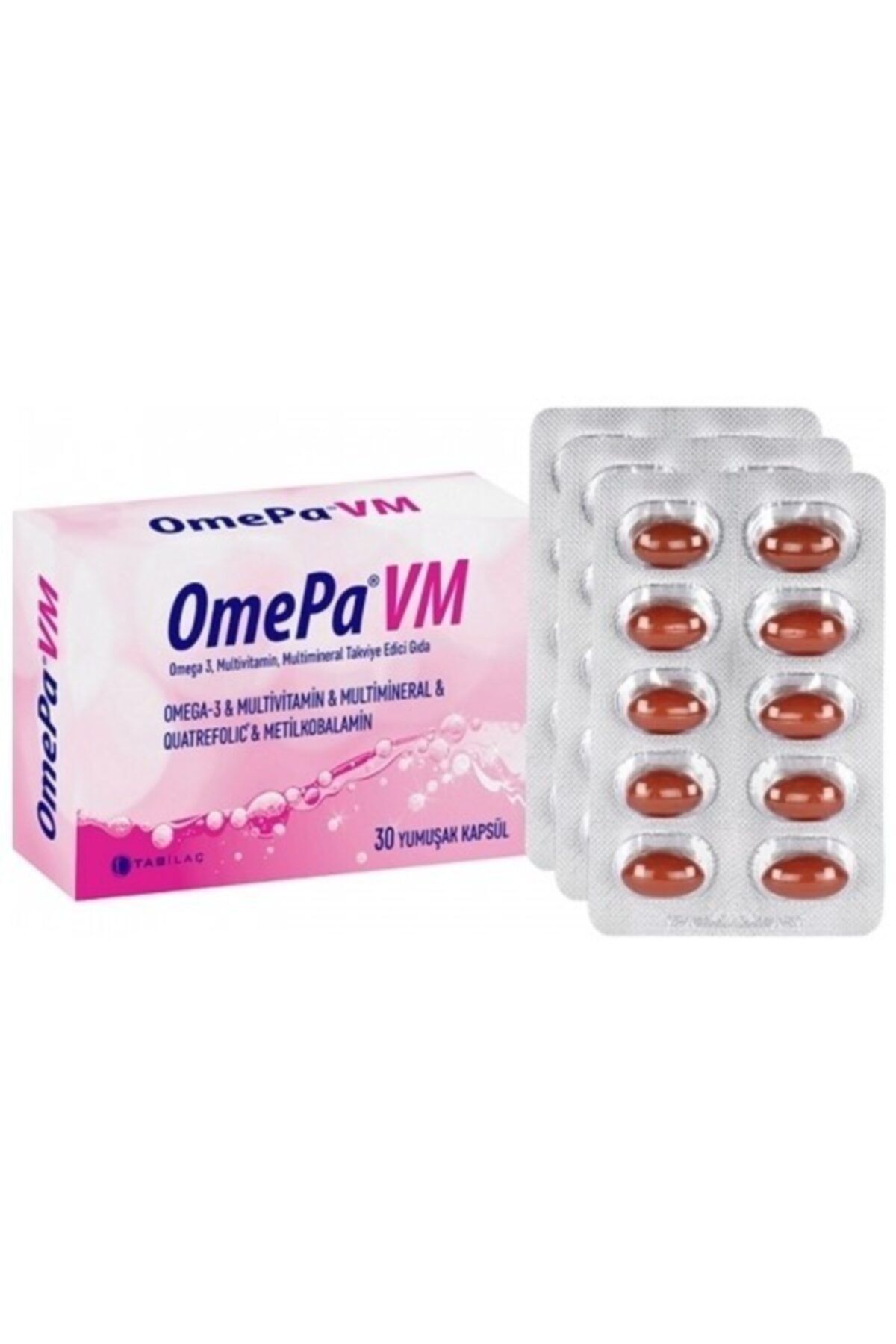 Omepa Vm-omega+vitamin+mineral 30 Yumuşak Kapsül-skt:10/2022