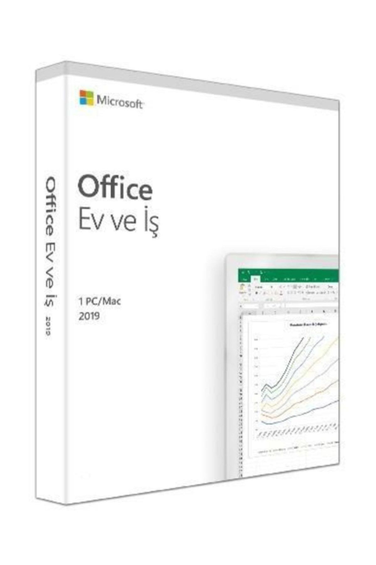 Microsoft Office 2019 Ev Ve Iş 32/64 Bit Türkçe Kutu T5d-03258
