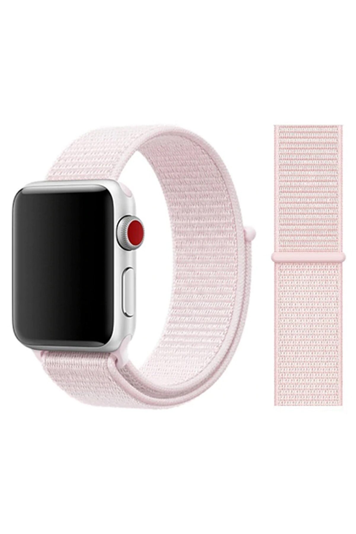 Elfia Apple Watch 2. Nesil 40 mm Pastel Renkli Tarz Örgü Saat Kordonu