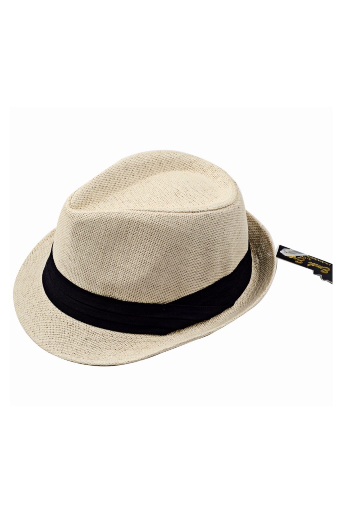 Sarmaşık Unisex Grogren Bantlı Örme Hasır Şapka