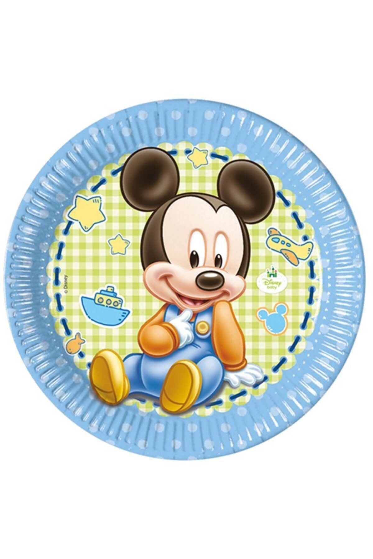 Genel Markalar Disney Baby Mickey Tabak 23 cm 8 Adet